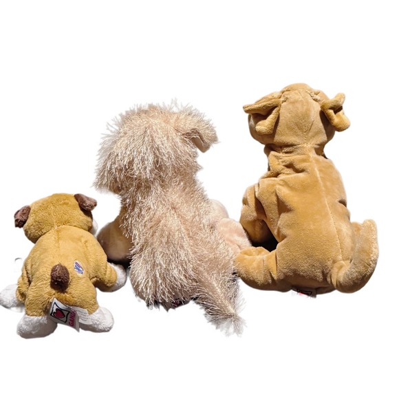 Webkinz Dog Lot Plush Stuffed Animal  Bulldog Sharpei Golden Retriever No Codes - Picture 5 of 6